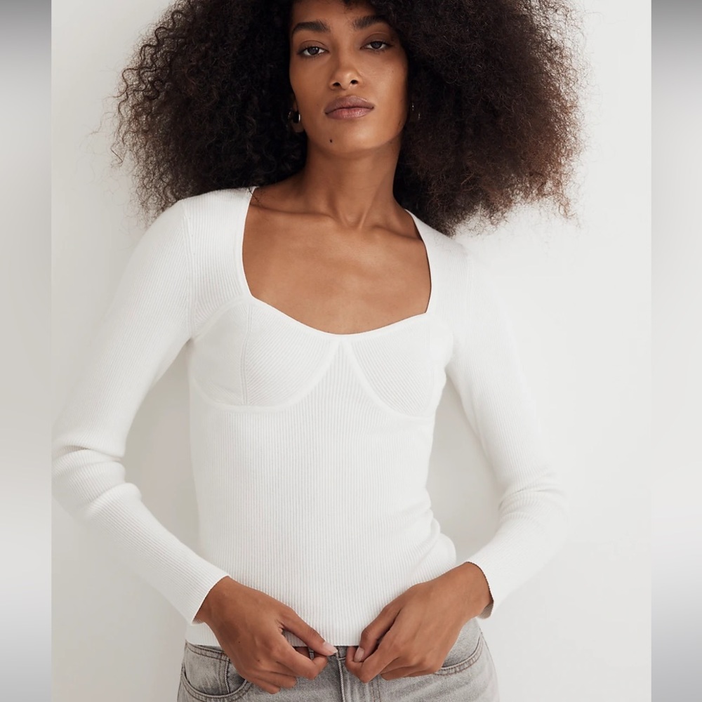 NEW Madewell The Signature Knit Sweater Top M